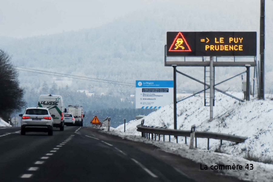 Neige verglas la Haute Loire passera en vigilance orange à 18