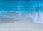 Concert ensemble 'Confluences Vocales' le 28 juin à Bains