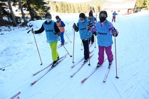 Dix collèges sur le raid neige au chalet de Raffy dans le Meygal