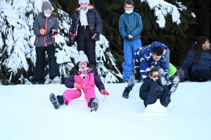 Dix collèges sur le raid neige au chalet de Raffy dans le Meygal