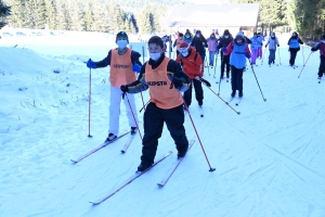 Dix collèges sur le raid neige au chalet de Raffy dans le Meygal