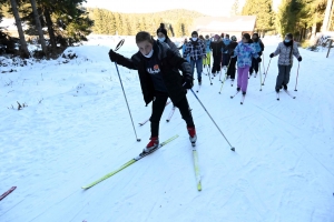 Dix collèges sur le raid neige au chalet de Raffy dans le Meygal