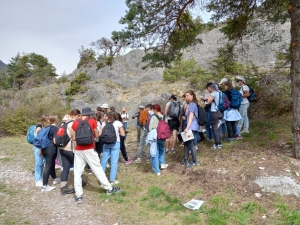 Monistrol-sur-Loire : sortie géologie pour des lycéens du &quot;Château&quot;