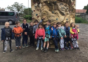 Journée escalade à l&#039;École Sacré-Cœur Jeanne d&#039;Arc de Saint-Maurice-de-Lignon