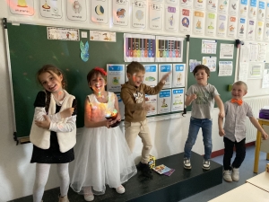 Saint-Maurice-de-Lignon : les CP de l&#039;école Claudie Haigneré, 100 jours d&#039;école fêtés