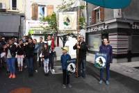 Une aubade des musiciens d&#039;Ebersberg dans la rue Notre-Dame