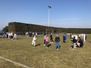 Les élèves de primaire de l’école Saint-Joseph de Grazac initiés au rugby