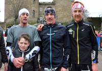 Le podium des 20 km : Cédric Guyot, Cédric Celarier et Augustin Guibert.