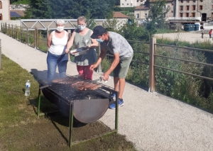 Riotord : ambiance grillades à l&#039;Ehpad