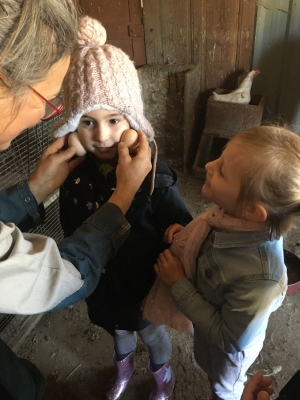 Les Villettes : les écoliers à la ferme