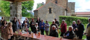 L’Université Pour Tous de Monistrol découvre le site de l’abbaye de Doue à Saint-Germain-Laprade