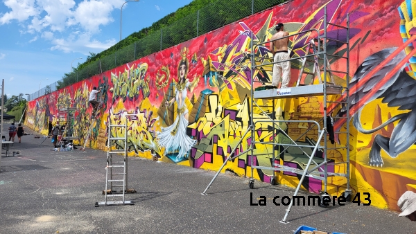 En 2021 et 2022, le mur du stade de Montbarnier avait été utilisé||