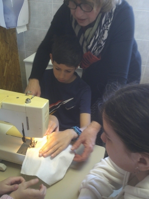 Les Villette : broderie et patchwork à l&#039;école publique de Trevas