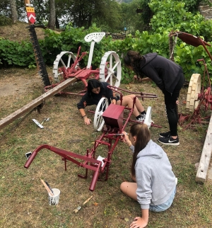 Retournac : le dernier chantier de jeunes des Sucs mené au château d&#039;Artias