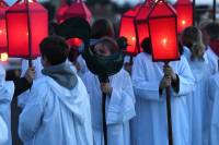 Sainte-Sigolène : la procession des pénitents blancs en images