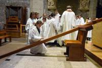 Sainte-Sigolène : la procession des pénitents blancs en images