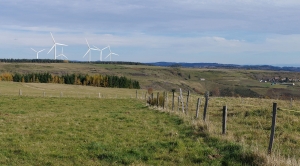 Simulation des éoliennes sur le Plateau. Crédit DR