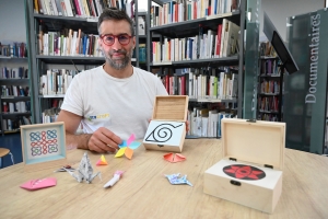 Bas-en-Basset : avec Azacraft, Sébastien Maza développe l&#039;origami ou l&#039;art du pliage