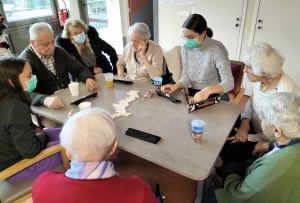 Rencontre intergénérationnelle à l&#039;Ephad de Sainte-Sigolène