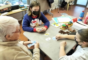 Rencontre intergénérationnelle à l&#039;Ephad de Sainte-Sigolène