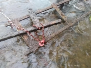 Beauzac : un wagonnet et des rails retirés de la Loire