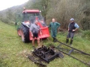 Beauzac : un wagonnet et des rails retirés de la Loire