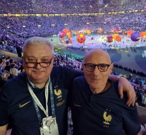 Pascal Parent, président de la Ligue Auvergne-Rhône-Alpes, et Raymond Fournel. Crédit DR