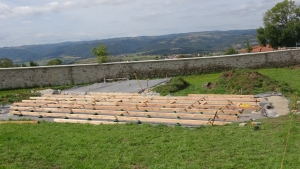 La Chapelle-d&#039;Aurec : un espace scénique en bois fabriqué par des lycéens