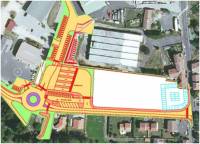 Voici le plan du pôle multimodal.