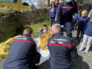 Montregard : les pompiers simulent une intervention à l&#039;école