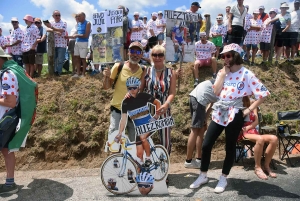 Tour de France : au coeur de l&#039;ambiance dans le « Mur » d&#039;Aurec-sur-Loire