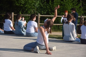 Dunières : quand la danse investit la voie verte