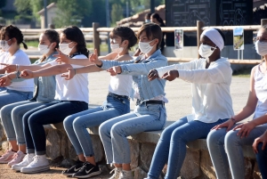 Dunières : quand la danse investit la voie verte