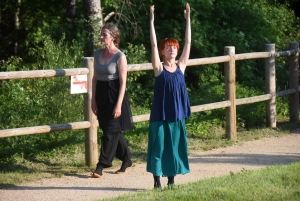 Dunières : quand la danse investit la voie verte