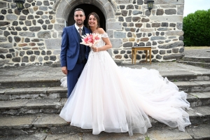 Stéphane et Sandrine se marient à Aurec-sur-Loire puis à Saint-Julien-du-Pinet