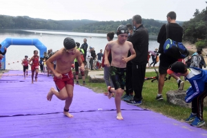 Triathlon des Sucs : les 8-11 ans commencent comme des champions