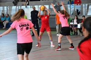 Le lycée public de Monistrol double champion académique UNSS de basket 3x3