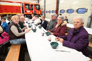 Beauzac : une marche et une soupe à l&#039;oignon pour se réchauffer chez les pompiers