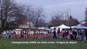 Le podium aux championnats AURA de relais-cross pour Monistrol