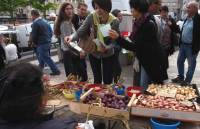 L&#039;association a été présente sur le marché. Photo Lucien Soyère.