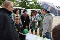 L&#039;association a été présente sur le marché. Photo Lucien Soyère.