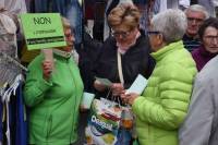 L&#039;association a été présente sur le marché. Photo Lucien Soyère.