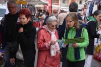 L&#039;association a été présente sur le marché. Photo Lucien Soyère.