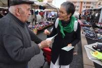 L&#039;association a été présente sur le marché. Photo Lucien Soyère.