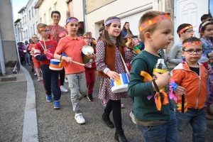 Beauzac : un concert de batucada dans les rues à la sortie de l&#039;école