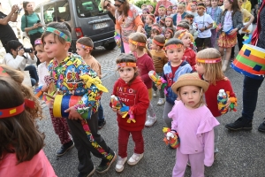 Beauzac : un concert de batucada dans les rues à la sortie de l&#039;école