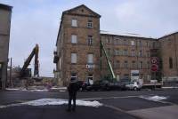 Yssingeaux : un point de vue inédit avec la démolition de l&#039;ancien lycée du Sacré-Coeur