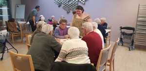 Découverte de nouveaux jeux à la résidence « Le Bel Age » à Saint-Maurice-de-Lignon