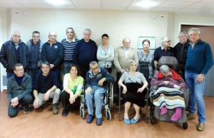 Sainte-Sigolène : six classards de l&#039;Ehpad reçoivent la visite d&#039;autres classards