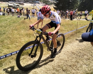 Sainte-Sigolène : Maé Barralon et Noa Tessier en équipe régionale sur le Trophée de France du Jeune Vététiste